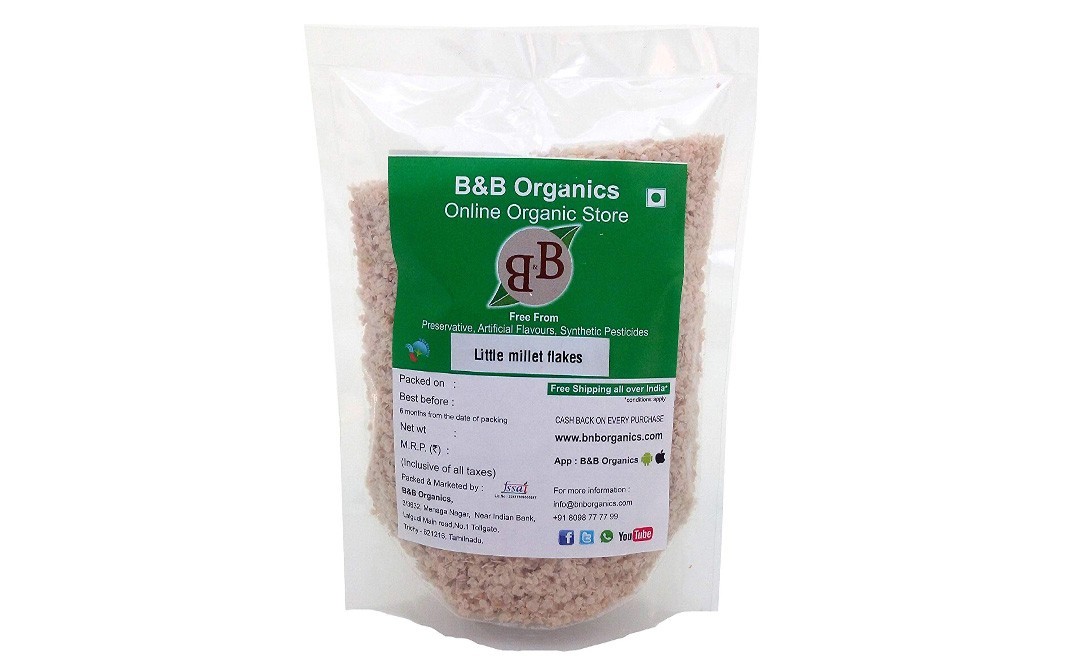 B&B Organics Little Millet Flakes    Pack  1 kilogram